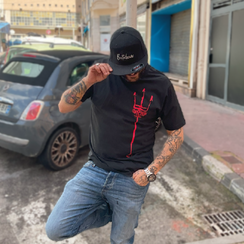 T-shirt noir Trident